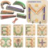 Picture of Wooden Alpha & Numeric Construction Puzzles for Kids