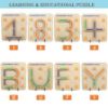 Picture of Wooden Alpha & Numeric Construction Puzzles for Kids