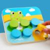 Picture of Big Peg Mosaic Toy Button Puzzle Game