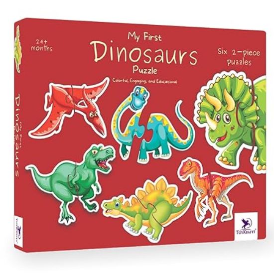 Picture of Dinosaur 2 piece puzzle