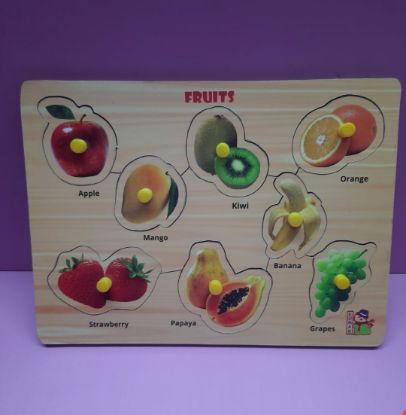 Picture of Fruits wooden peg board