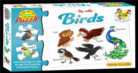 Picture of Birds Puzzle 4 in 1 jigsaws.