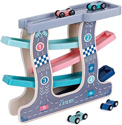 Picture of Wooden Ramp Race Track Car Set 