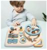 Picture of Montessori Busy Board Wood Steering Wheel Toy 