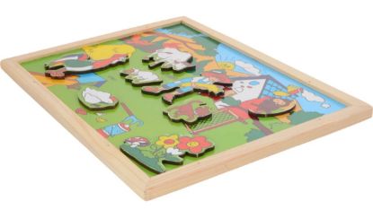 Picture of Magnetic Wooden Puzzle Board