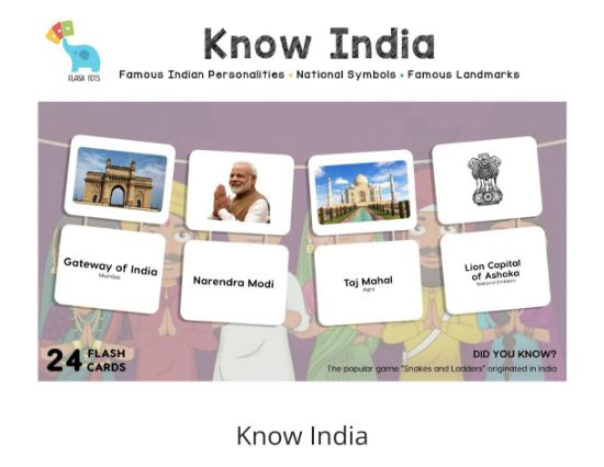 Picture of Know Your India (Flash Cards ) 