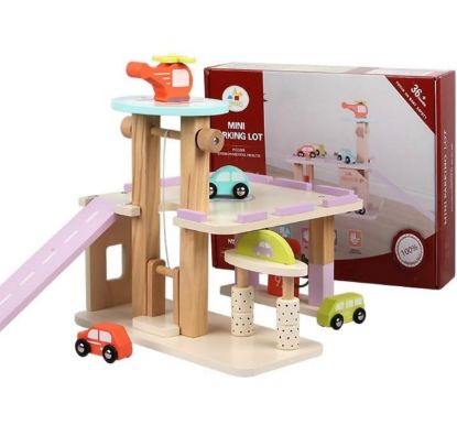 Picture of Wooden Parking Garage Playset