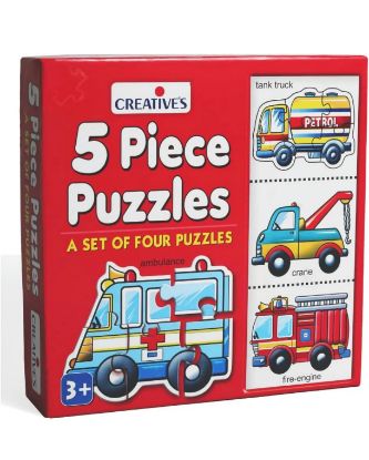 Picture of 5 Piece Vehicle Puzzle.