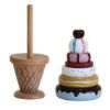 Picture of Organic Wooden Ice Cream Stacking Toy 