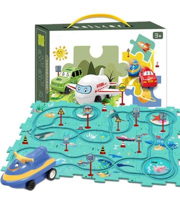 Picture of Car puzzle track set (ocean) 