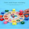 Picture of Wooden Shape Color Sorting Clock 