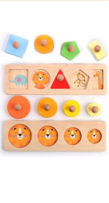 Picture of Geometric Knob Shape Board