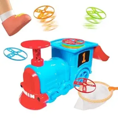 Picture of Train Flying Disc Launcher Toy