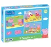 Picture of Peppa Pig 3 in 1 Puzzle Set.