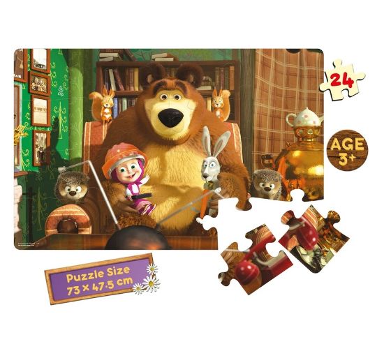 Picture of Masha And The Bear Jumbo Floor Puzzle.