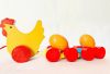 Picture of Wooden Hen Egg Pull Along Toy