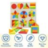 Picture of Wooden Shapes Puzzle (55pieces) board