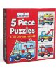 Picture of 5 Piece Vehicle Puzzle.