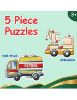 Picture of 5 Piece Vehicle Puzzle.